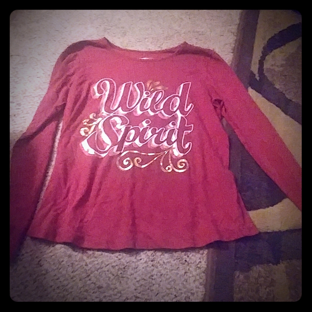 Red long sleeve shirt